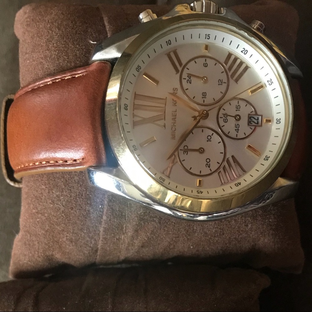 Michael Kors Brown Leather Watch